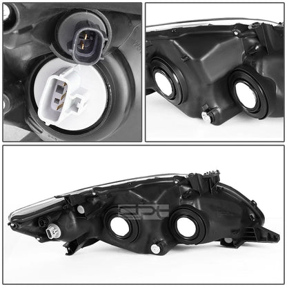 Pair of Chrome Housing Amber Corner Headlights for Toyota Corolla (2011–2013)