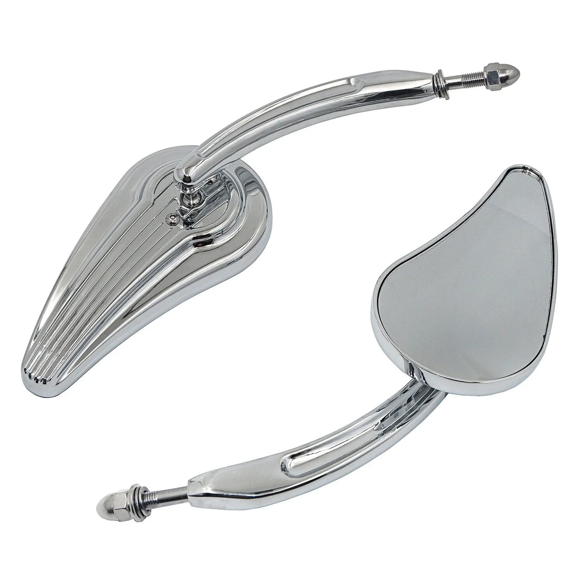 Custom Tailfin Mirrors for Harley CVO Road King Softail Street Glide Fat Bob (2010–2023)
