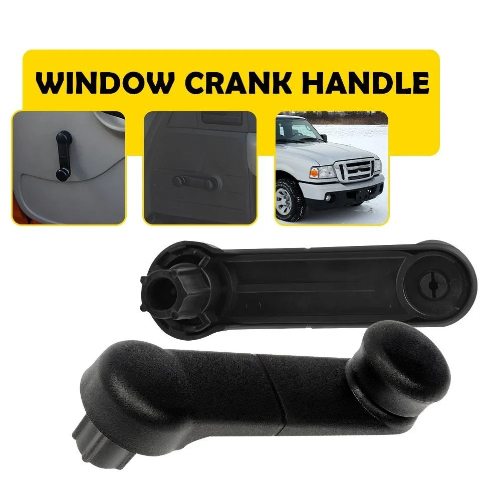 Pair of Black Manual Window Crank Handles for Ford Ranger F150 (1993–2011)