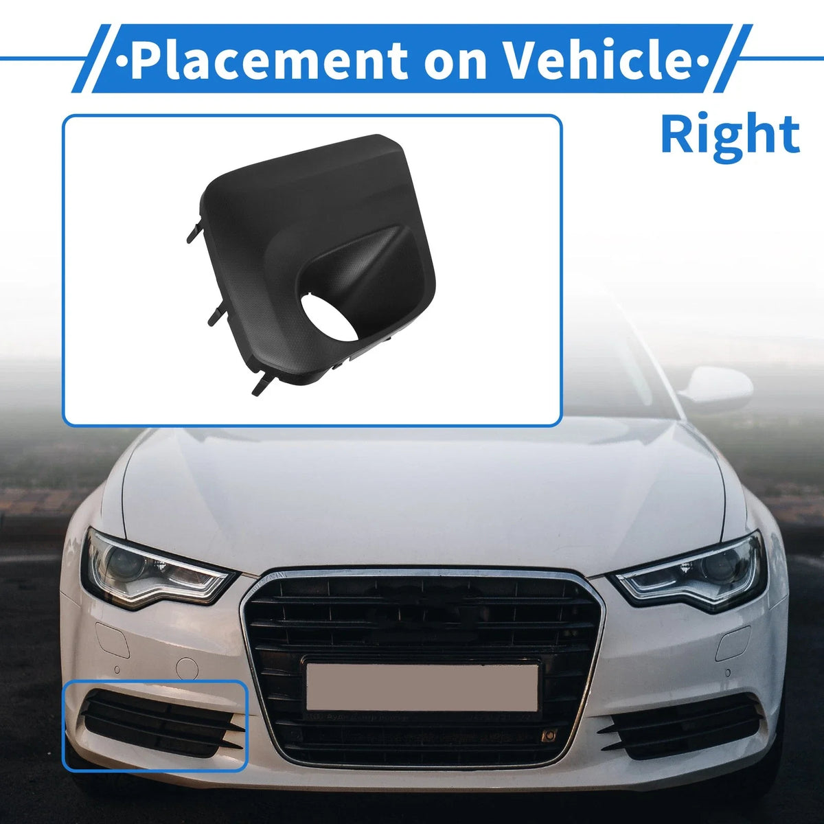 Front Right Fog Light Grill for Subaru Forester (2019–2021) No. 57731SJ040 ABS