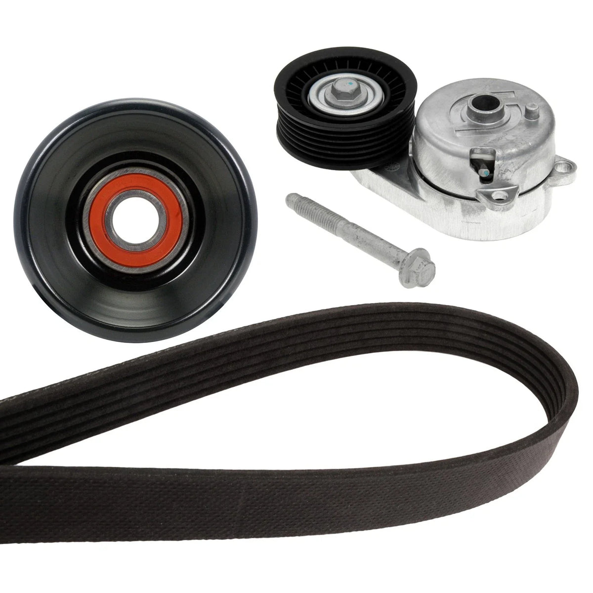 Drive Belt Idler Pulley Tensioner Kit for C1500-2500 Suburban (1992–1999)