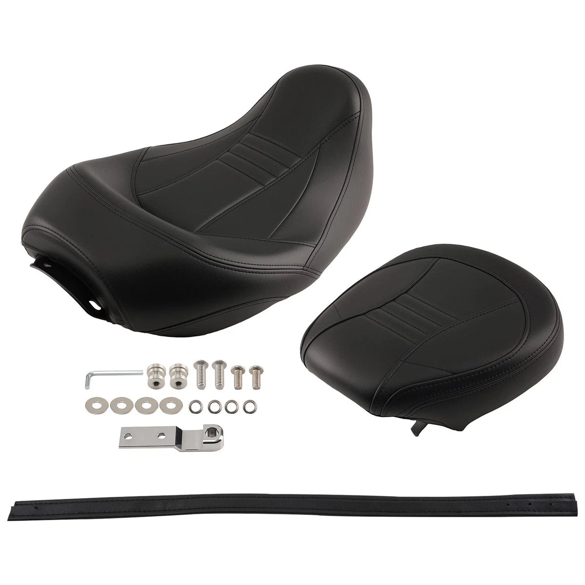 Leather Seat for Harley Touring (2009–2024) Black Tapered Nose