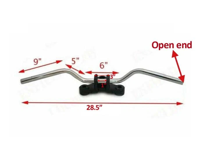 Chrome Plated 7/8" Handlebar for Royal Enfield Yamaha