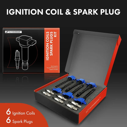 Set of 6 Ignition Coils & 6 Iridium Spark Plugs for Nissan Altima