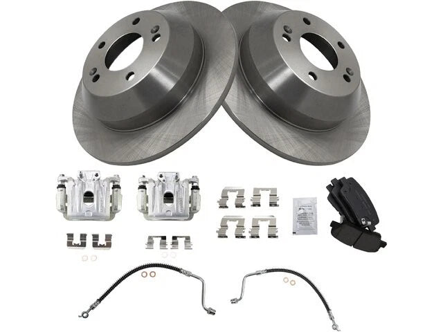Set of 4 Brake Pads and Rotors for Hyundai Santa Fe (2010–2012) 61432DPQV