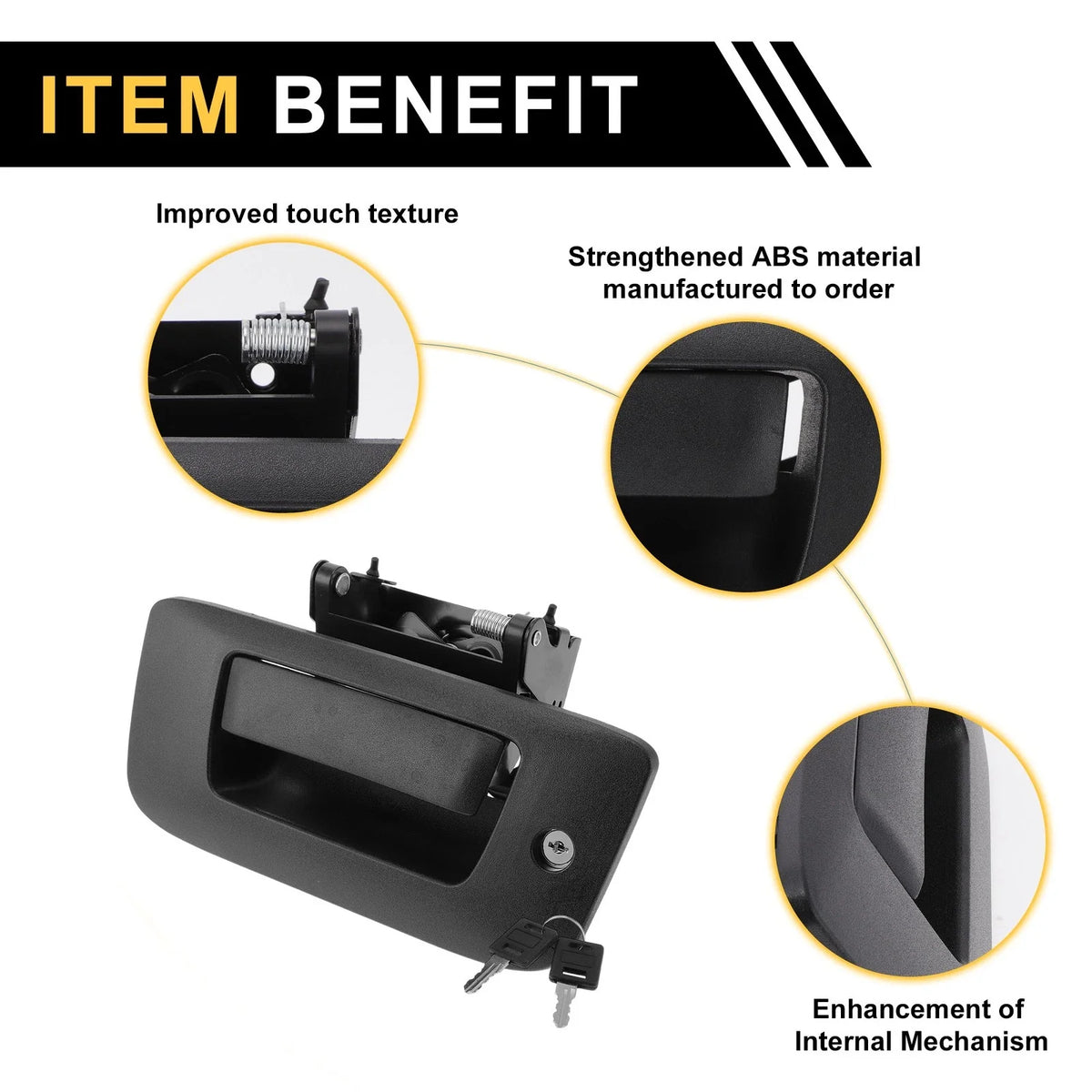 Liftgate Latch Tailgate Handle for Chevrolet Silverado 2500, GMC Sierra 1500 