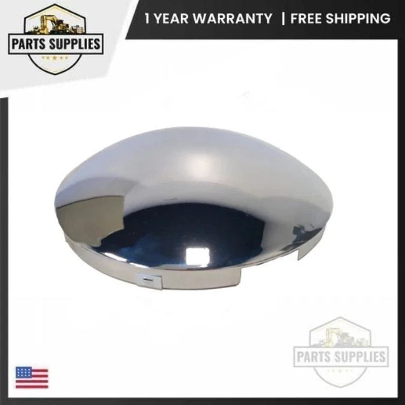 8-23/32" Chrome Steel Dome Front Hub Cap for Semi Truck 