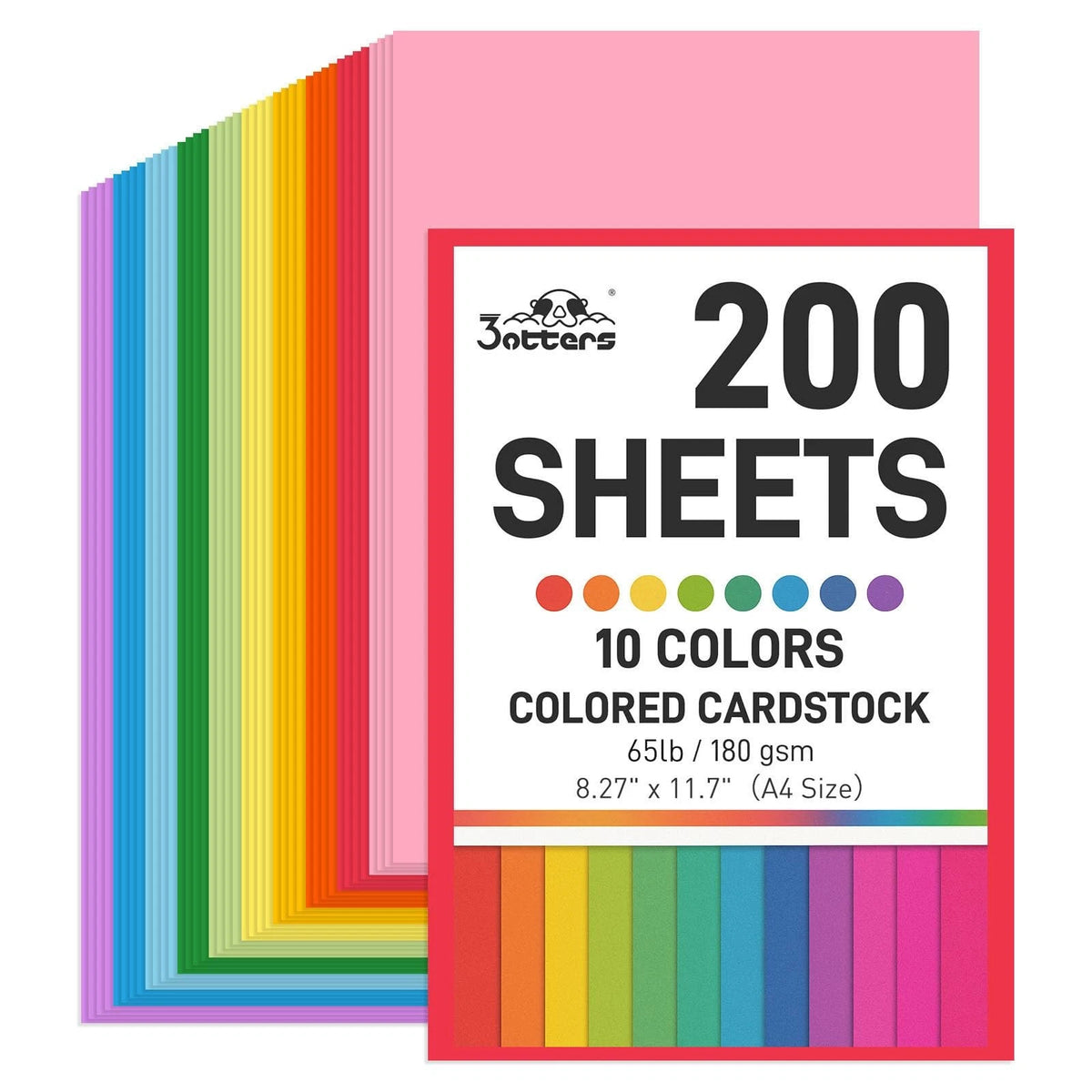 3X Construction Paper for Assorted Projects (8.5 x 11 inches, 200 Sheets)
