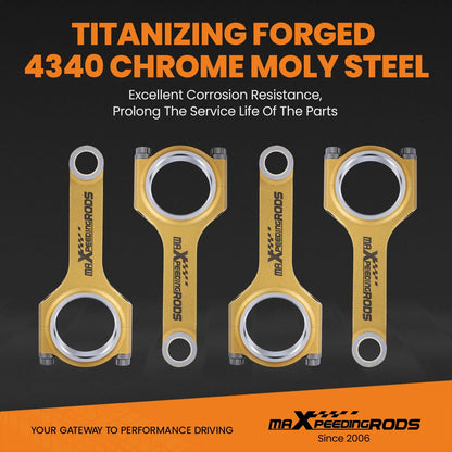 Set of 4 Connecting Rods for Mazda 323 Miata MX5 (B6 1.6 BP)