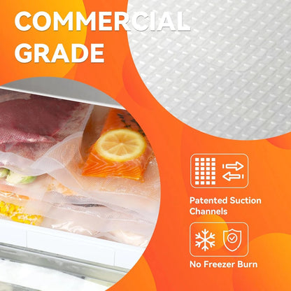 Set of 100 Wevac Vacuum Sealer Bags 11x16 Inch for Gallon Storage