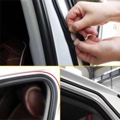 Set of 2 L-Shape Rubber Weather Strip Edge Seal for Auto Car Door Trunk