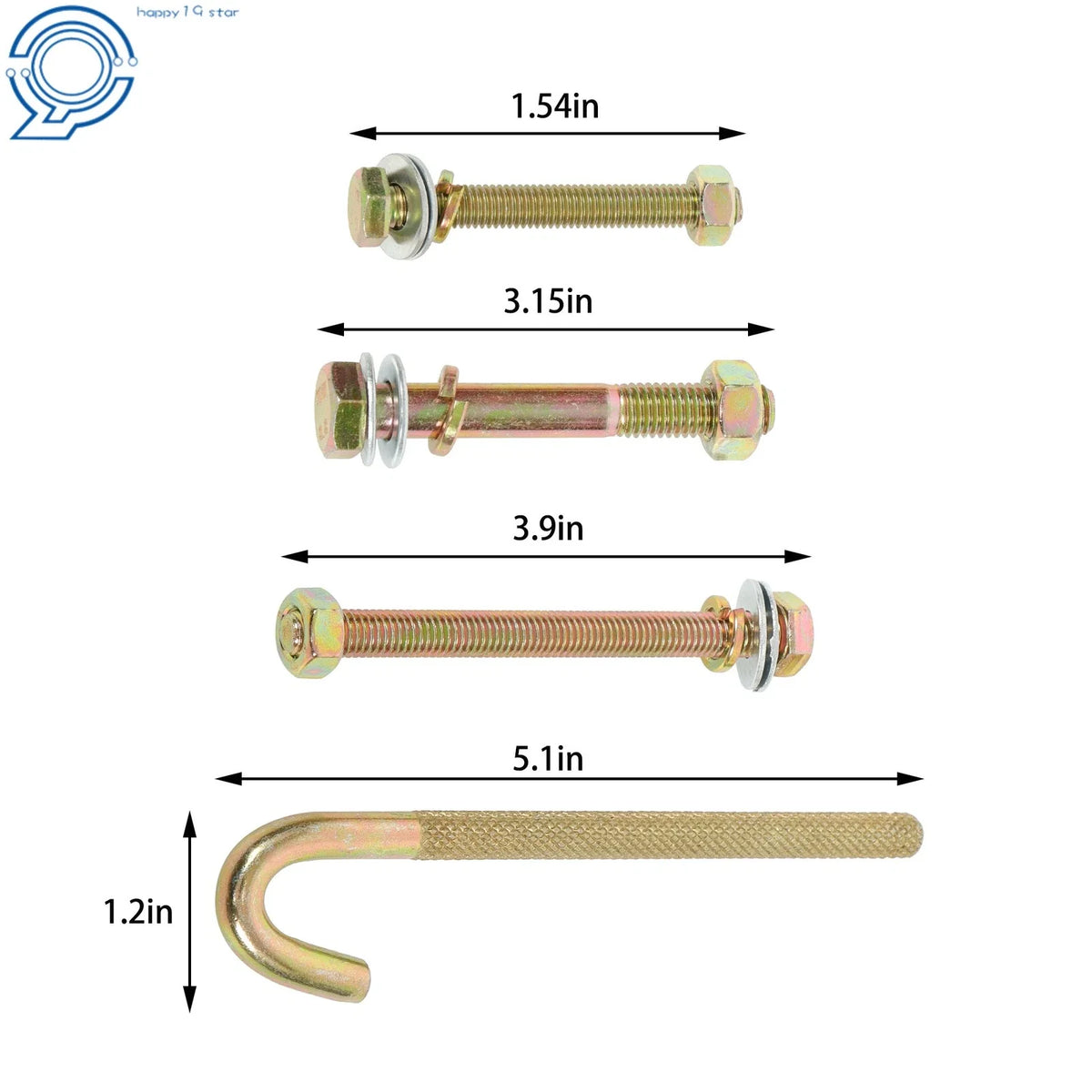 Set of 2 Ladder Rack Ratchet Straps with J-Hook for Round Tube Mount