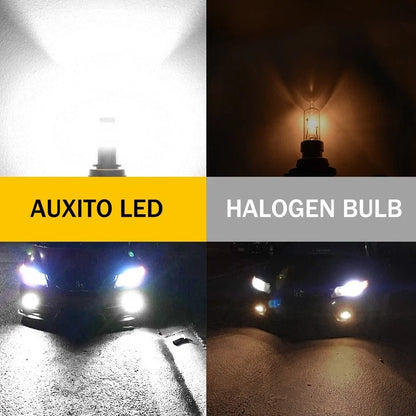 AUXITO PSX24W 2504 LED Fog Light Bulb for Cars (2000–2023) 2000LM 6000K