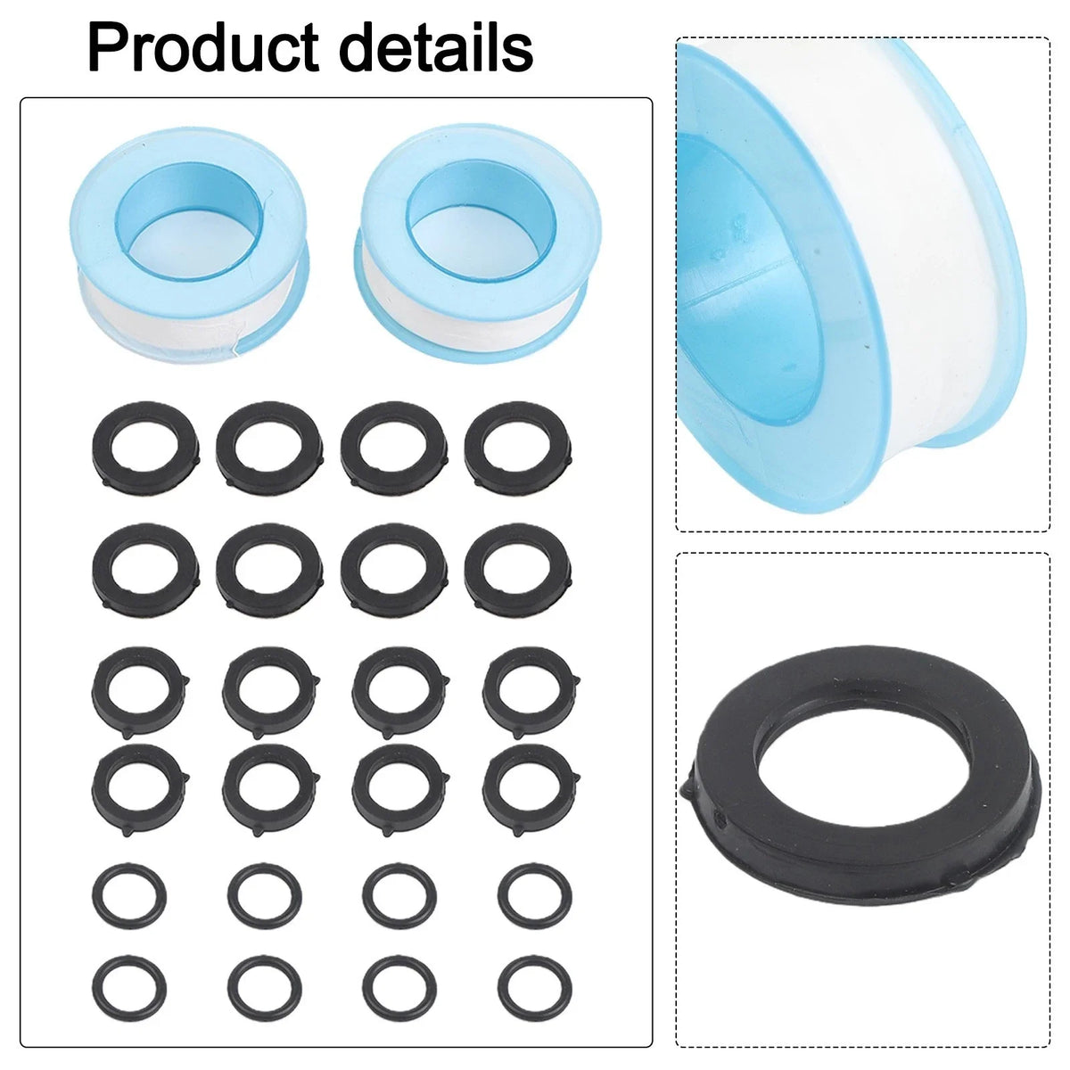 Set of 26 Rubber Hose Washer Tap Sealing Rings for Garden Fitting 16mm