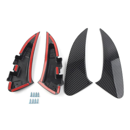 2X ABS Rear Bumper Grille Slats Spoiler Trim for Mercedes Benz CLA (2020–2023)