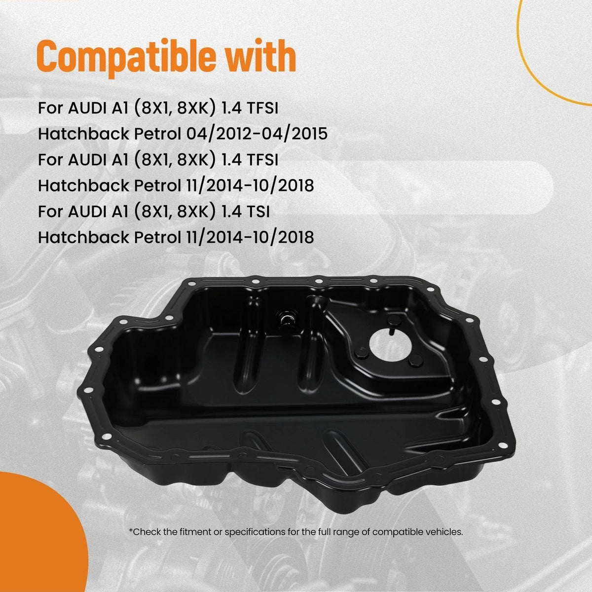 Lower Oil Pan for VW Passat Audi A3 1.4 TSI (2012–2020) Steel