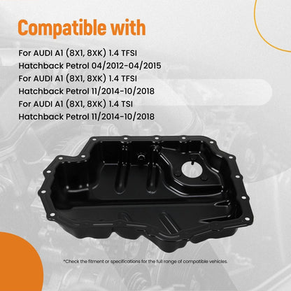 Lower Oil Pan for VW Passat Audi A3 1.4 TSI (2012–2020) Steel