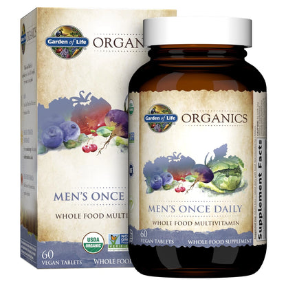 Garden of Life Once Daily Whole Food Multivitamin 60 Count (Pack 1)
