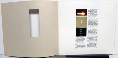 1968 Lincoln Continental Sales Brochure Features & Options Cutout Cover