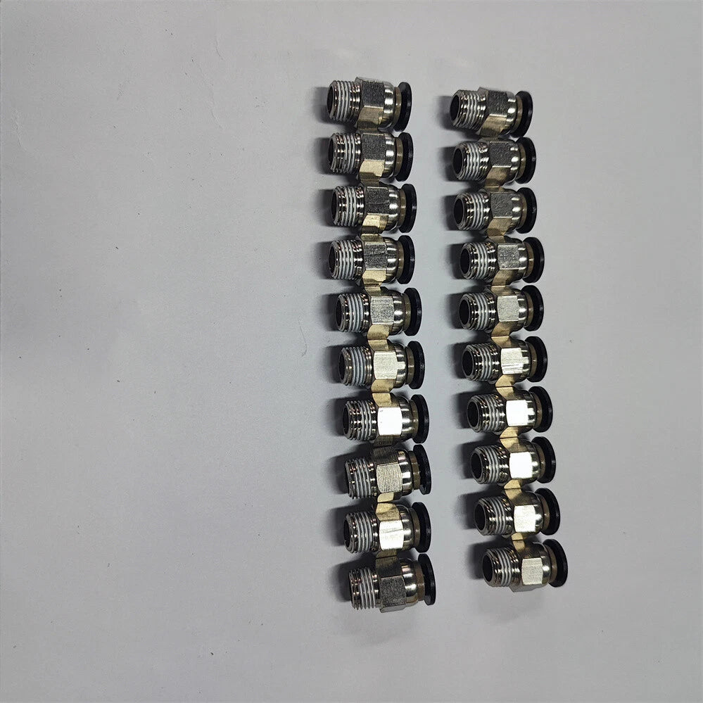 40Pack 1/4" OD Tube X 1/8" NPT Pneumatic Push to Connect Fitting