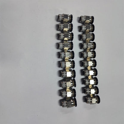 40Pack 1/4" OD Tube X 1/8" NPT Pneumatic Push to Connect Fitting