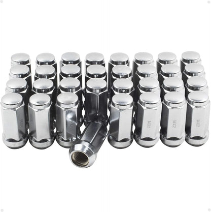 Set of 24 Chrome M14x1.5 Lug Nuts for Chevy Silverado Tahoe