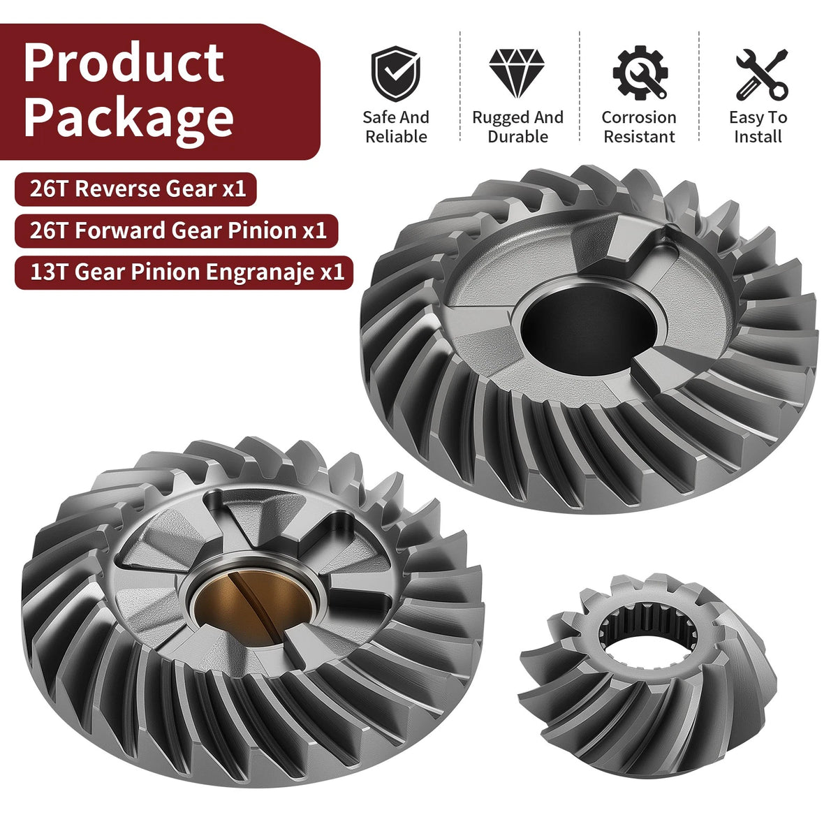 75-90HP Gear Set for Yamaha (688-45551-00, 688-45560-00, 688-45571-00)