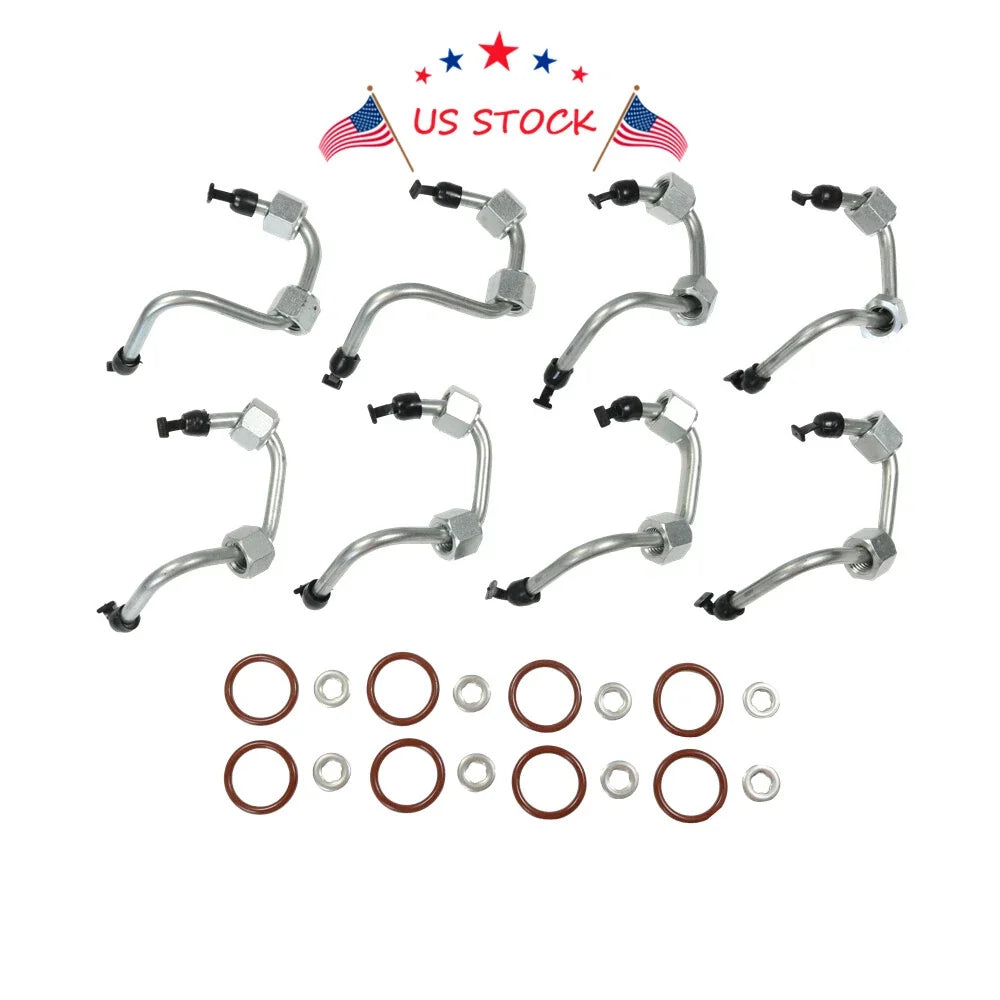 Set of 8 Fuel Injector O-Ring Seals for Ford 6.4L Diesel (2008–2010)
