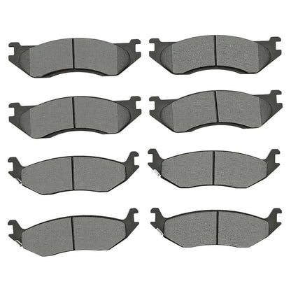 Set of 4 Brake Pads for Ram Truck Dodge Durango 1500 (2002–2005) - P966, P898, BP898C