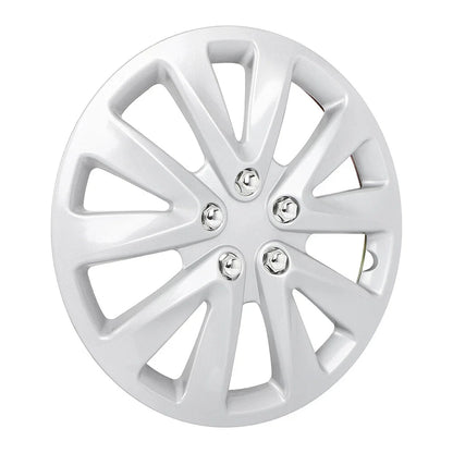 Set of 4 15" Wheel Hub Caps Full Rim Covers Silver Universal