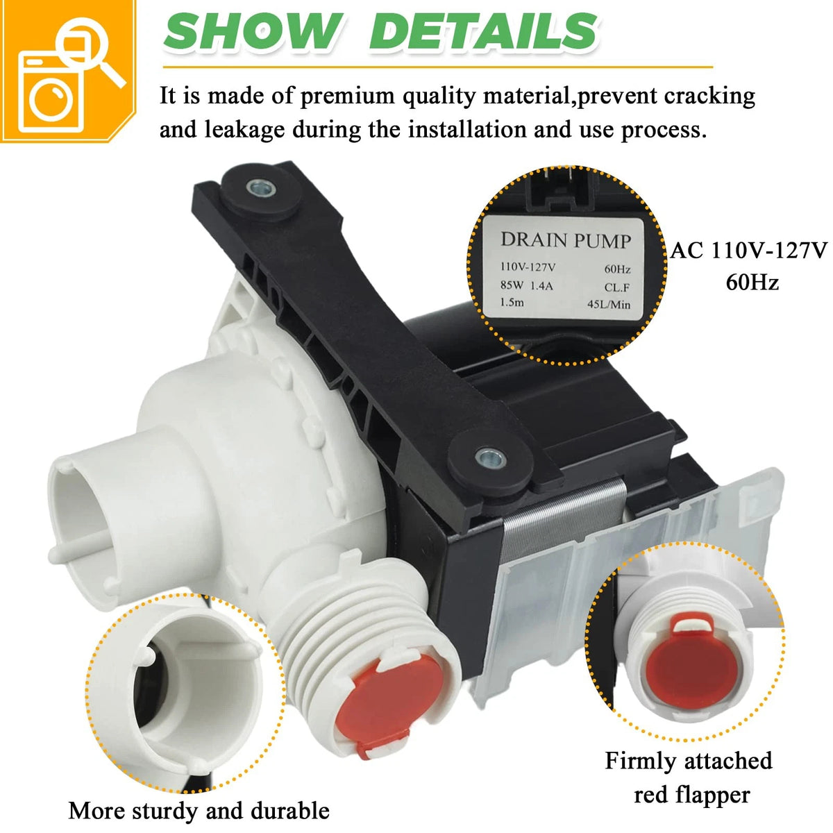 Washer Drain Pump for