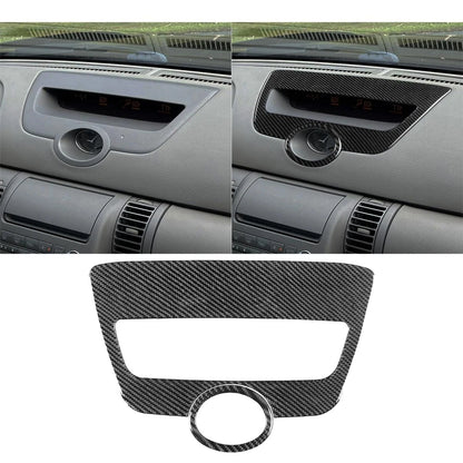 Carbon Fiber Temperature Clock Panel Trim Kit for Infiniti G35 (2002–2004)