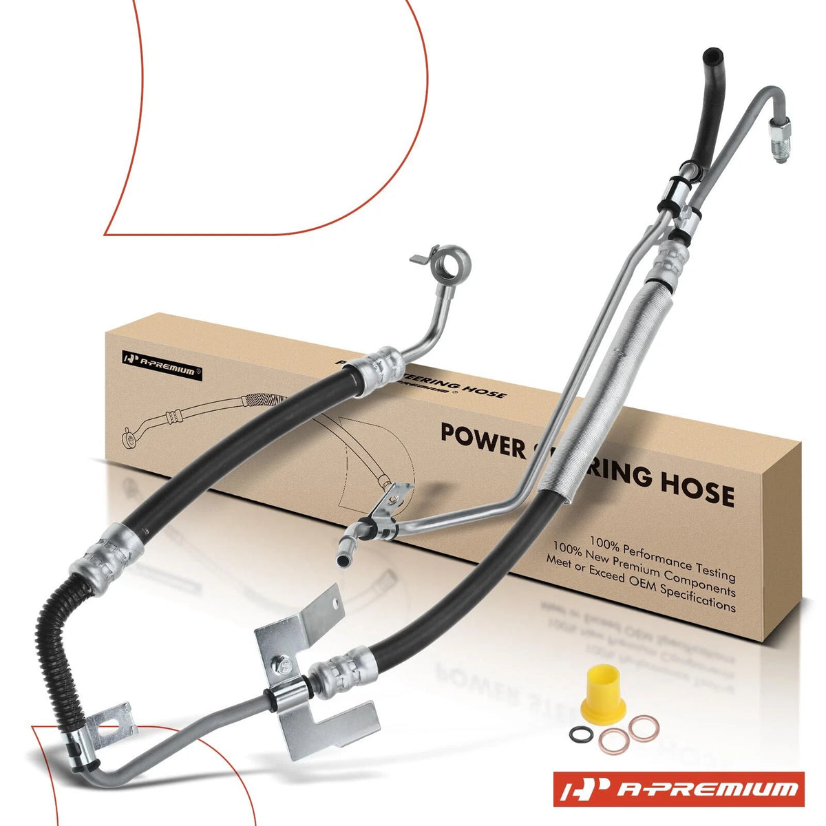 Power Steering Pressure & Return Line Hose for Toyota Sienna (2004–2006) 44410-08052, 3401240