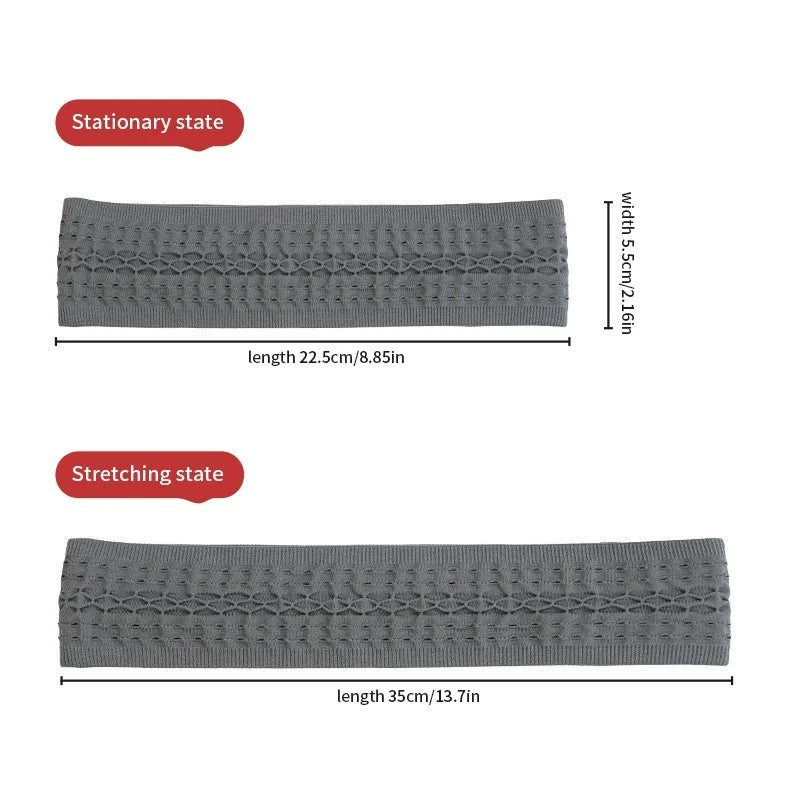 Sports Headband for Men Women (Moisture Wicking, Elastic, Wide)