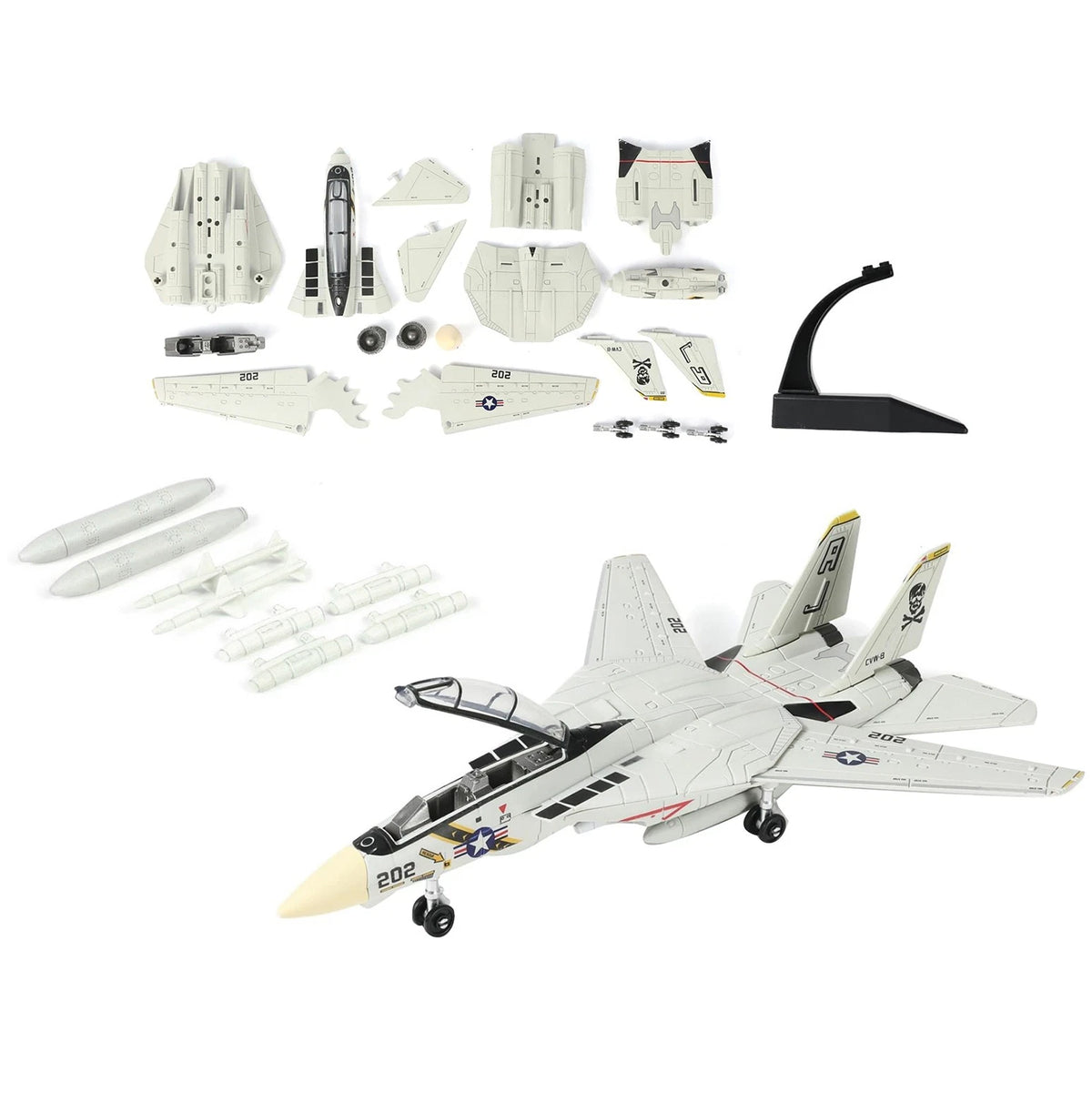 F-14 Tomcat Fighter Model Kit 1/72 Scale Twin Engine (27cm)