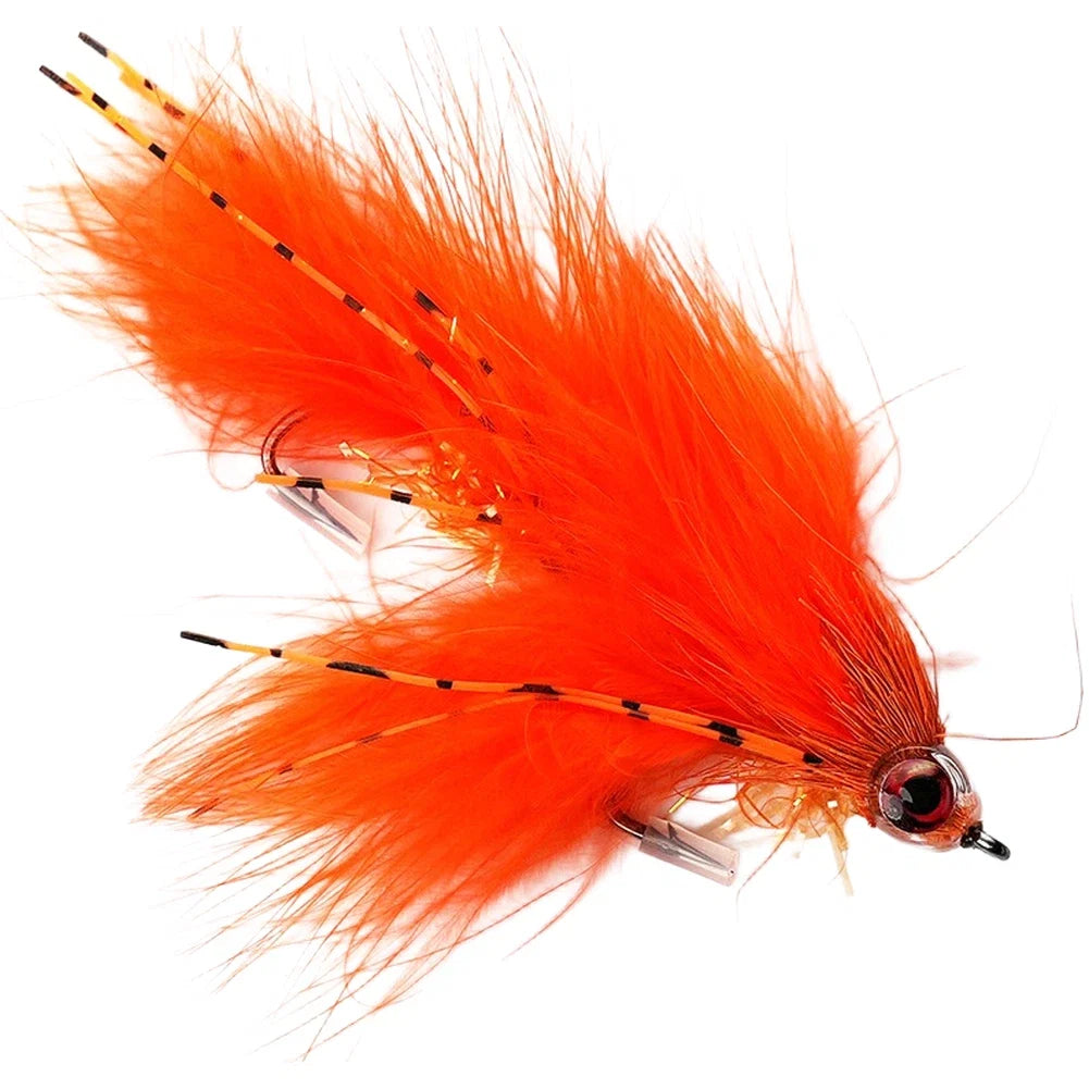 Streamer Fly Lure for Trout (Natural Feathers, Silicone Legs)