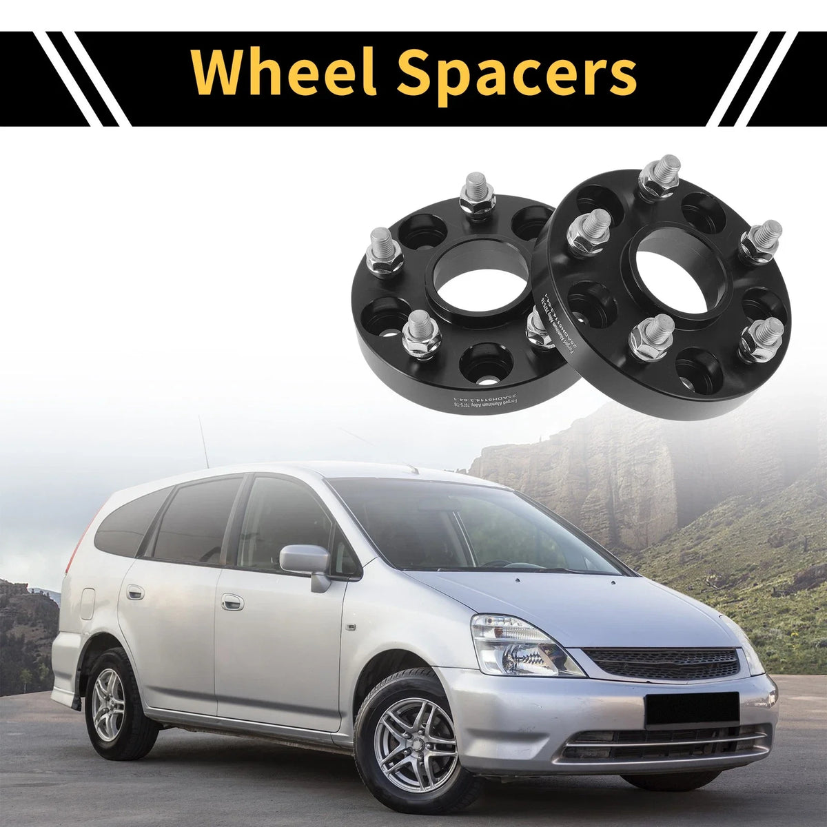2X 5x114.3mm Wheel Spacers 64.1mm M12x1.5mm for Honda Odyssey Pilot 