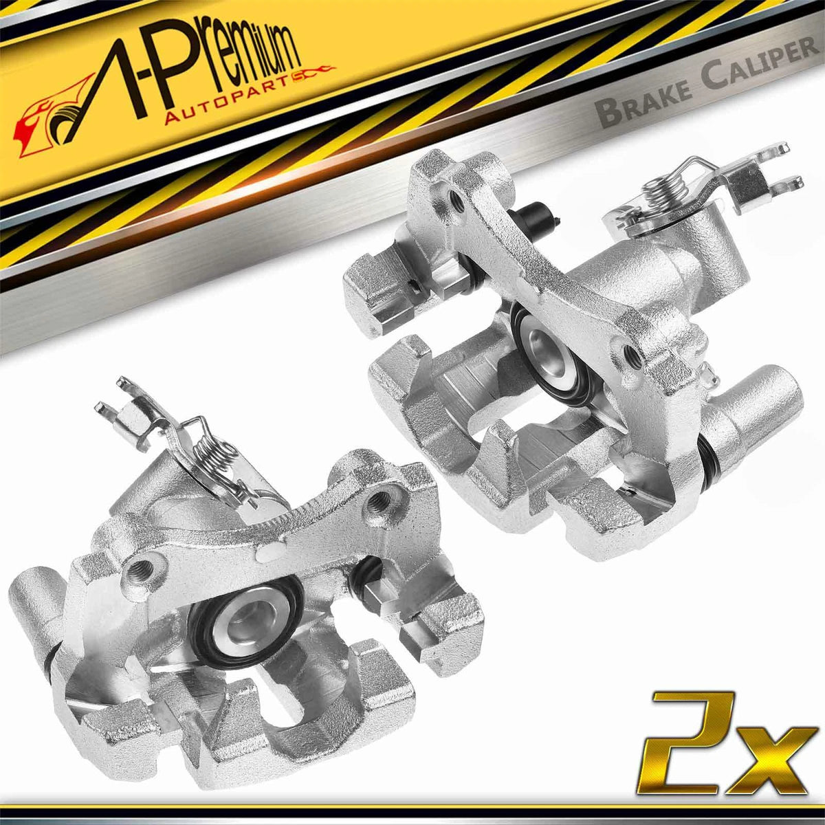A-Premium Pair Rear Brake Calipers w/ Bracket for Mazda Miata (1994–1997) NA752628X, NA752661XA, NA752629X, NA752671XA
