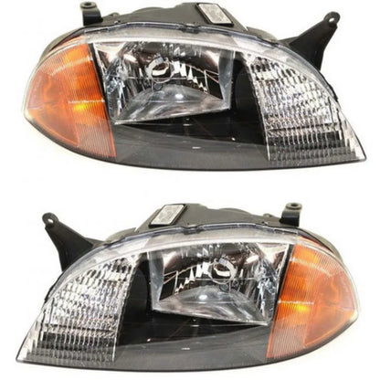 Headlight Pair for Chevy Metro (1998–2000) PLX-M0-USA-20-5330-01-CL360A70, GM2502166, GM2503166