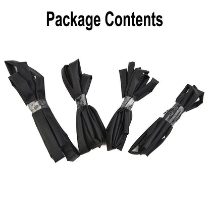 Set of 4 Heat Shrink Tubing 1 Meter Lengths 3mm 4mm 5mm 6mm