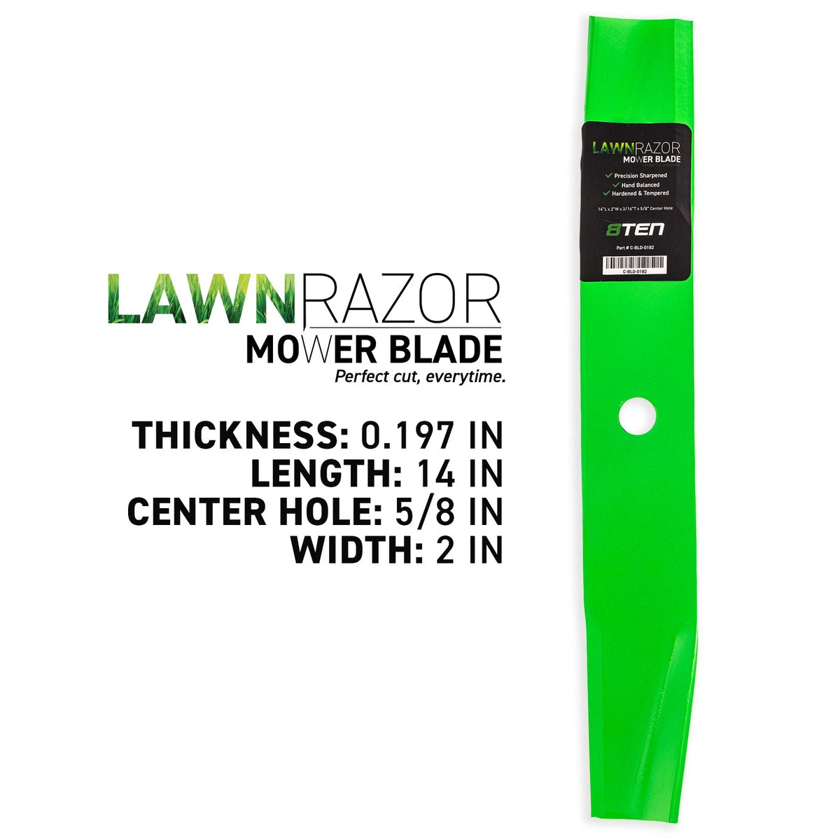 9-Pack LawnRAZOR Blade for EverRide Yellow Jacket (YJ2040, YJ1840) 03498400