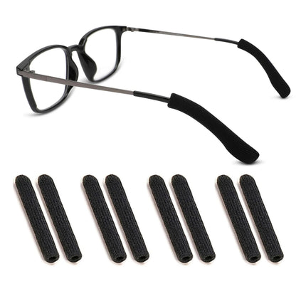 4 Pairs Ear Grippers for Glasses - Soft Cotton Non-Slip Temple Tips
