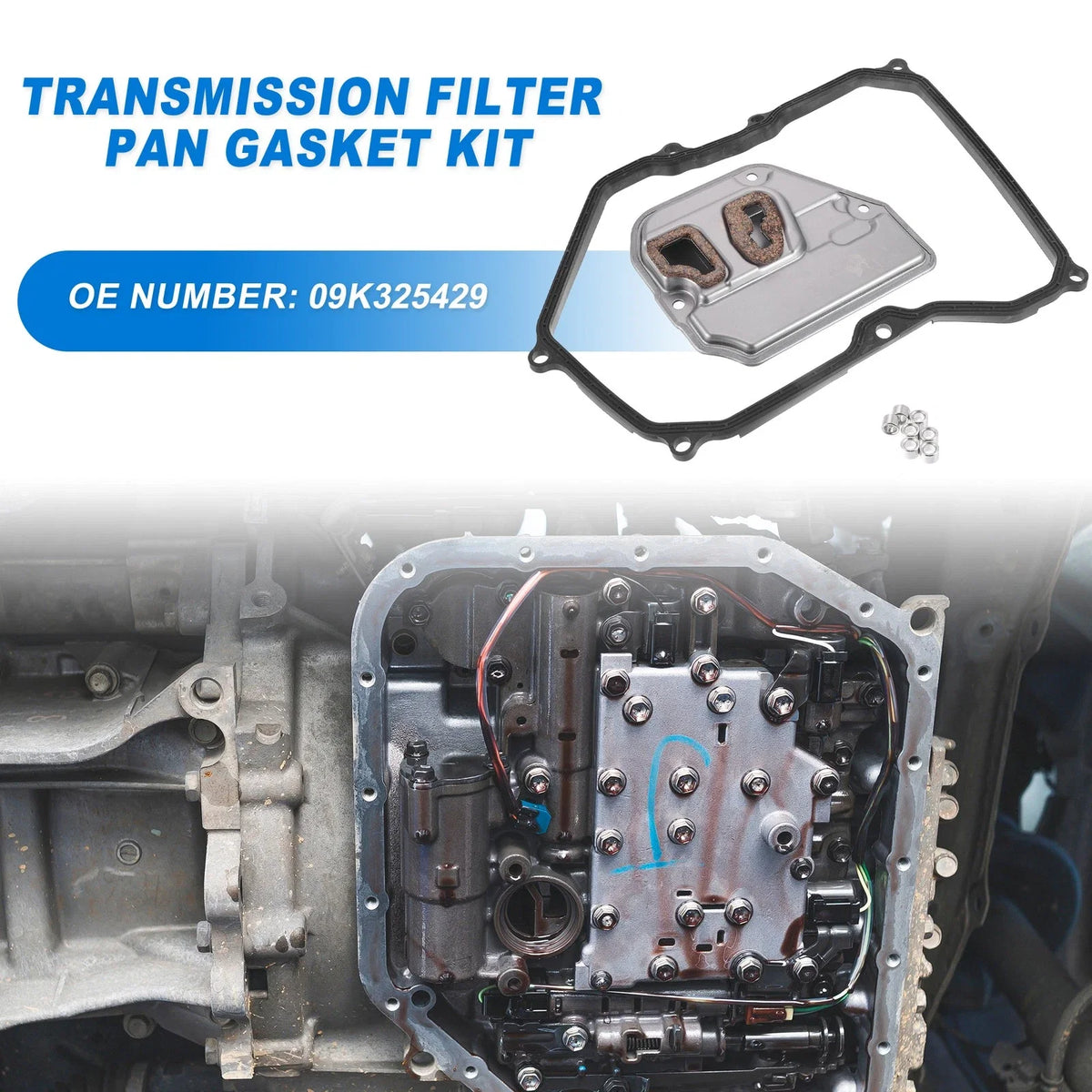 Transmission Filter Oil Pan Gasket Kit for Volkswagen (09K325429)