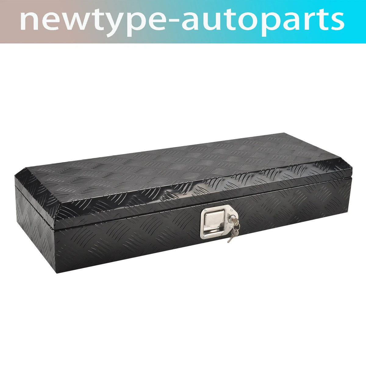 Toolbox for Pickup Trailer Truck Bed (35"x13"x6.4") Aluminum with Lock