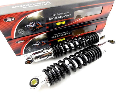 300mm JBS Black/Chrome Rear Shock Absorbers for Kawasaki EN500