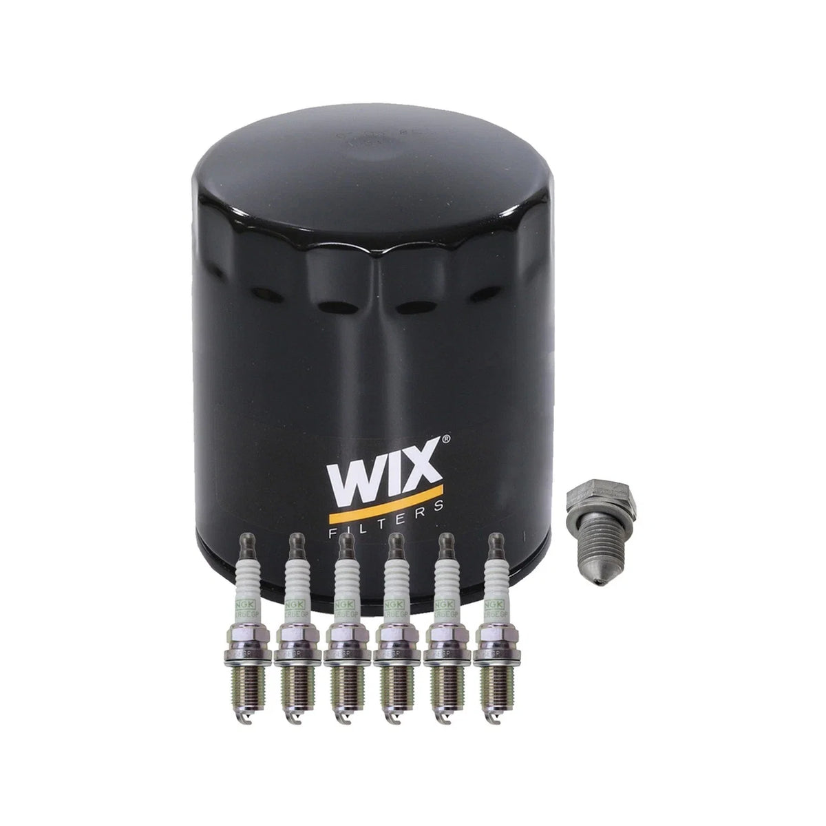 Wix Engine Oil Filter & NGK 6 Platinum Spark Plugs for Audi A4 A6 Quattro (1996–2005)