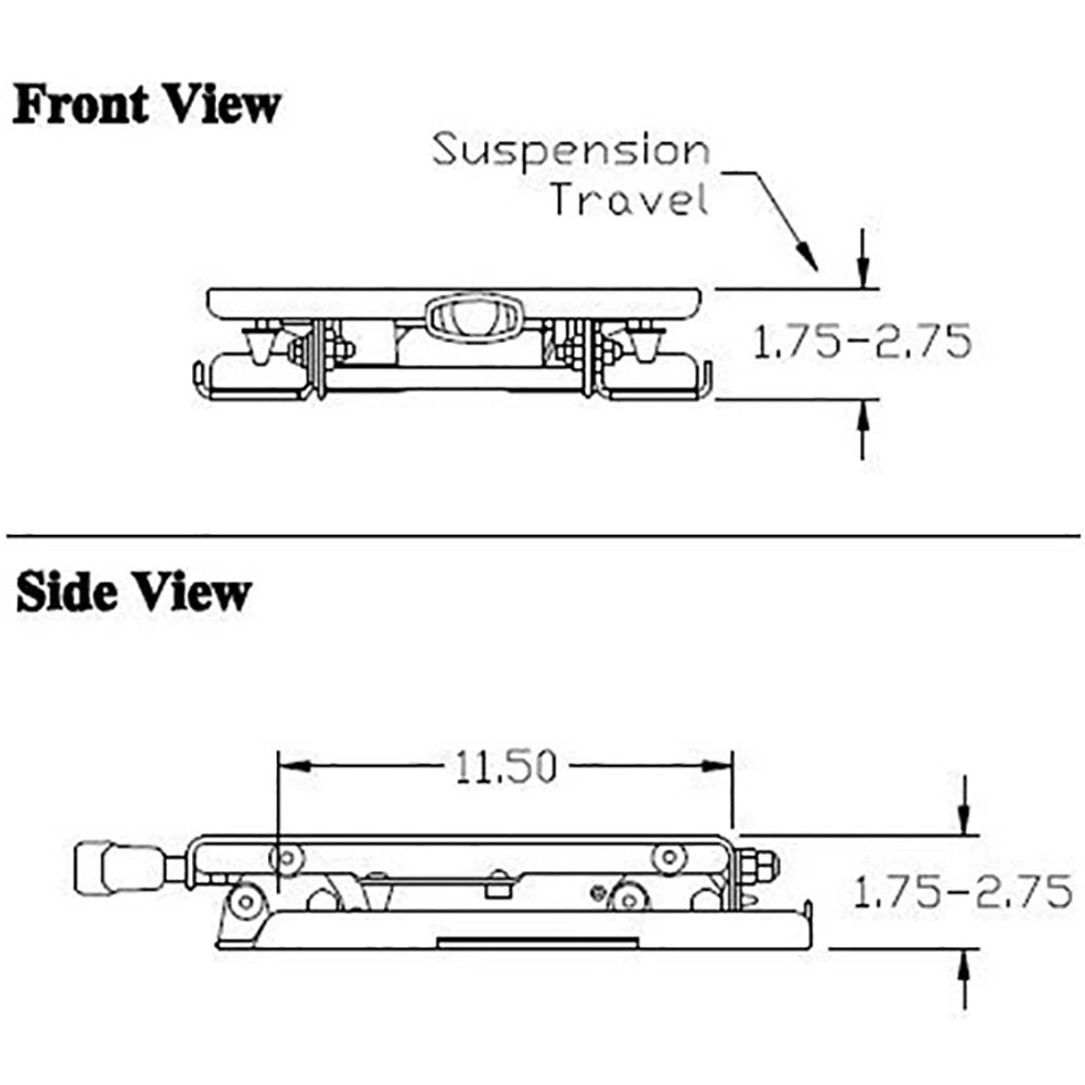Seat Suspension Kit for Snapper Pro, Ferris, Cub Cadet Tank, Big Dog