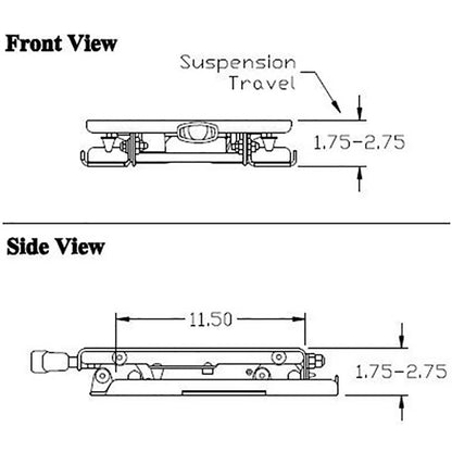Seat Suspension Kit for Snapper Pro, Ferris, Cub Cadet Tank, Big Dog