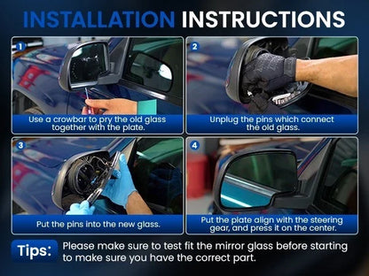 Heated Signal Mirror Glass Right Side for Chevrolet Suburban 2500 (2012–2012)