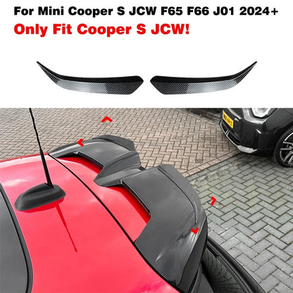 Carbon Look Rear Roof Spoiler Wing Trim for Mini Cooper S JCW F65 F66 (2024+)